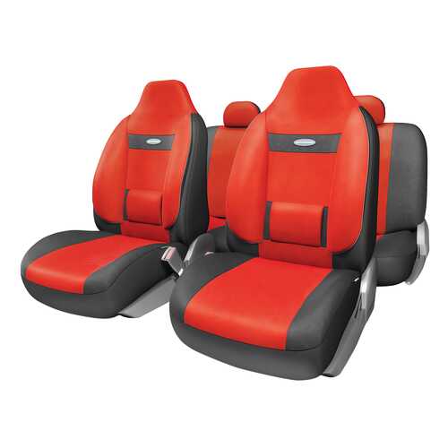 Комплект чехлов на сиденья Autoprofi Comfort COM-1105H BK/RD (M) в Роснефть