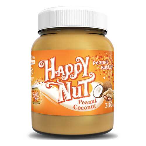 Арахисовая паста HAPPY NUT с кокосом 330 г в Роснефть