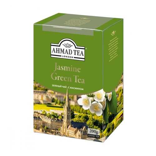 Чай Ahmad Jasmine Green Tea, зеленый с жасмином, листовой, 200 гр в Роснефть