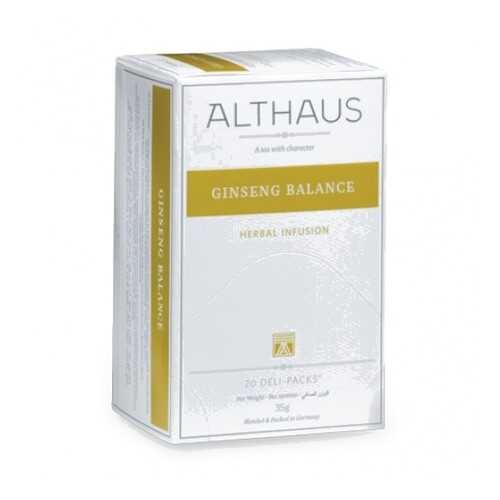 Чай Althaus Ginseng Balance Deli Pack 20*1.75 г в Роснефть