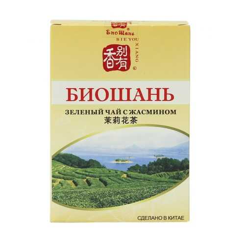 Чай БиоШань Jasmin Tea, зеленый с жасмином, 80 гр в Роснефть