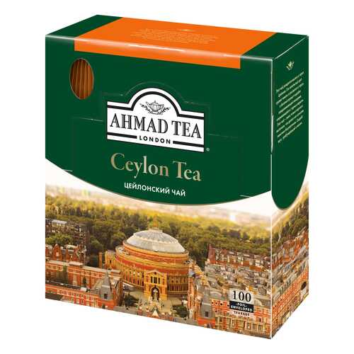 Чай черный Ahmad Tea ceylon tea 100 пакетиков в Роснефть