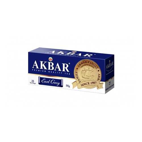 Чай черный Akbar earl grey с медалью 25 пакетиков в Роснефть