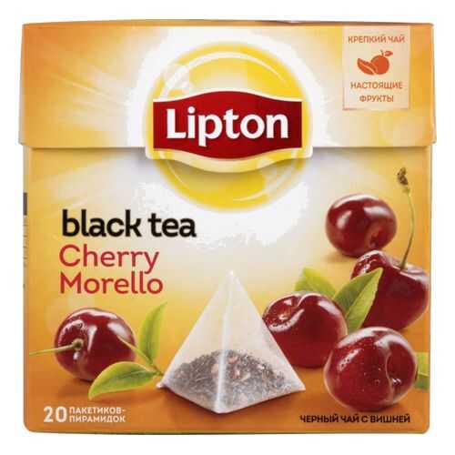 Чай черный Lipton cherry morello 20 пакетиков в Роснефть