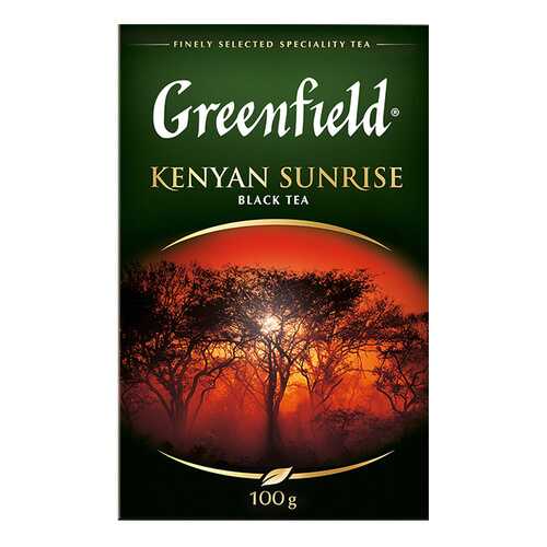 Чай черный листовой Greenfield Kenyan Sunrise 100 г в Роснефть