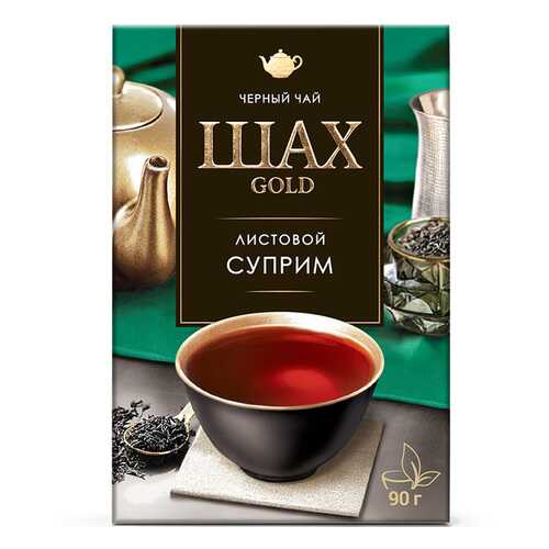 Чай черный листовой Шах Gold Суприм 90 г в Роснефть