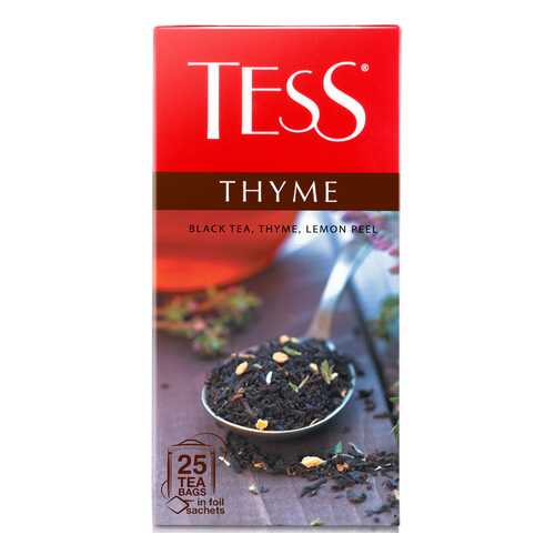 Чай черный Tess Thyme 25 пакетиков в Роснефть