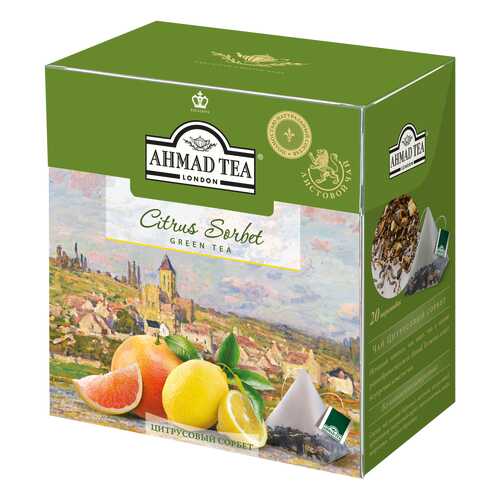 Чай зеленый Ahmad Tea citrus sorbet 20 пакетиков в Роснефть