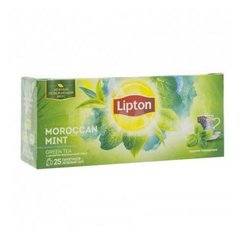 Чай зеленый Lipton moroccan mint 25 пакетиков в Роснефть