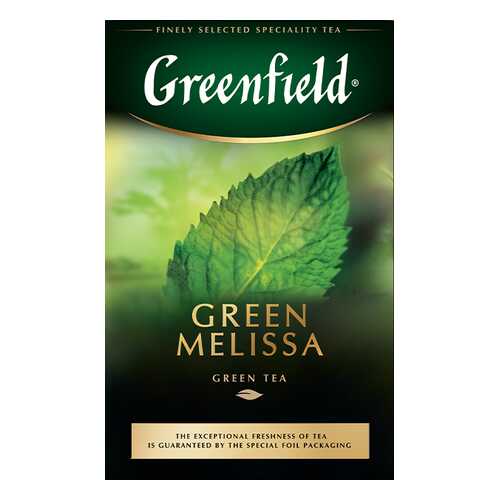 Чай зеленый листовой Greenfield Green Melissa 85 г в Роснефть