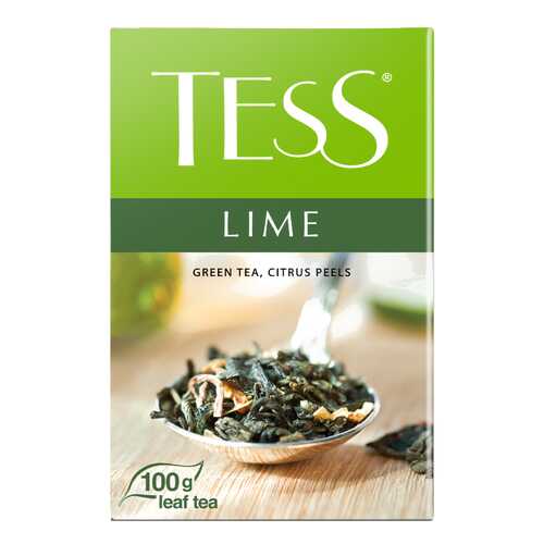 Чай зеленый листовой Tess Lime 100 г в Роснефть