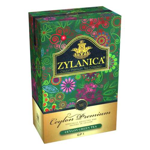 Чай зеленый листовой Zylanica ceylon premium collection 100 г в Роснефть