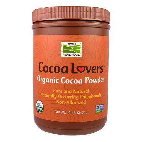 Порошок NOW Organic Cocoa Powder какао 340 г в Роснефть