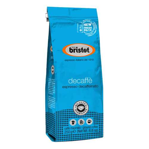 Кофе Bristot Decaffeinato молотый 250 г в Роснефть