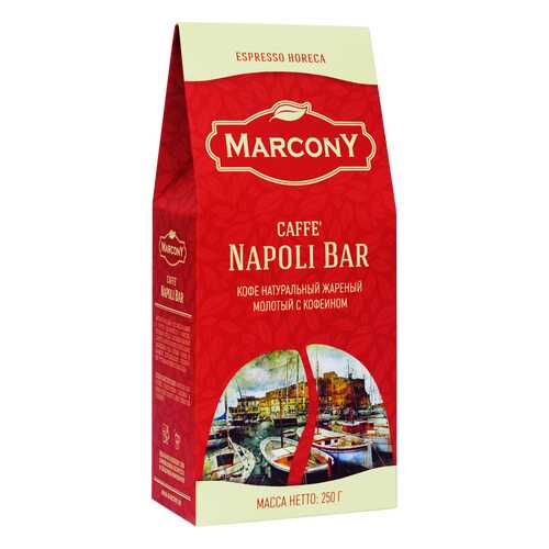 Кофе молотый Marcony Napoli Bar 250 г в Роснефть