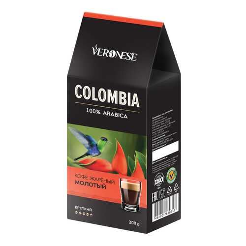 Кофе молотый Veronese Colombia 200 г в Роснефть