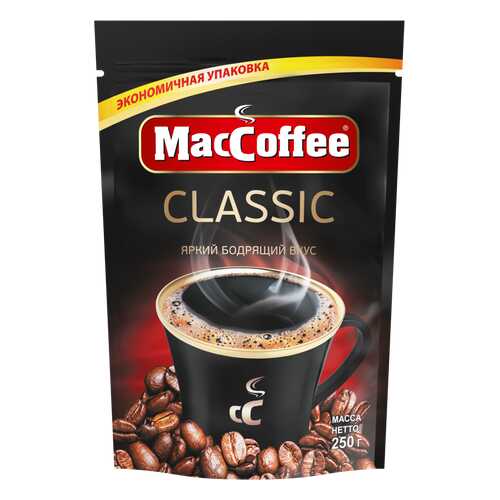 Кофе натуральный растворимый гранулированный ClASSIC т.з. MacCoffee, д/пак 250г*12 в Роснефть