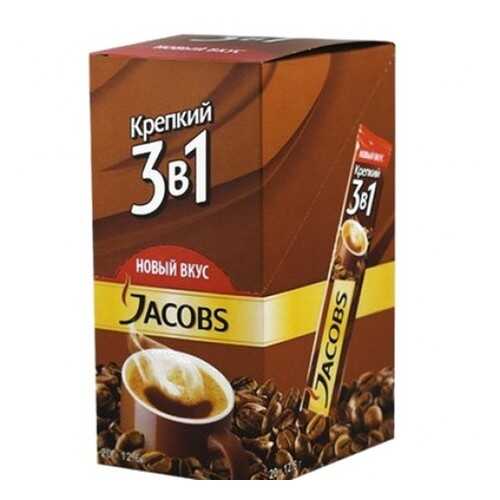 Кофе растворимый Jacobs 3в1 крепкий 24*12 г в Роснефть