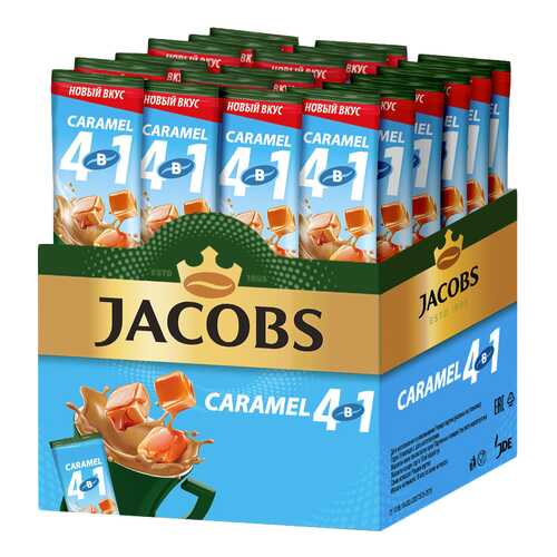 Кофе растворимый Jacobs 4в1 Caramel 24 стика в Роснефть