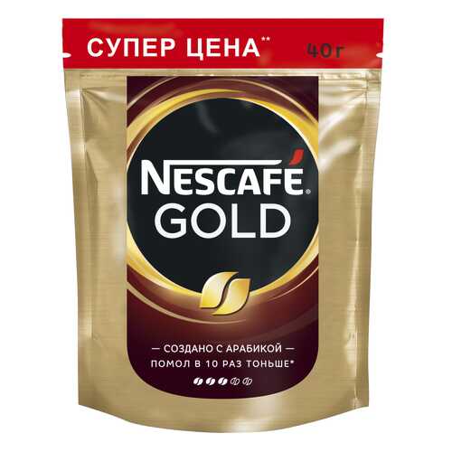 Кофе растворимый Nescafe gold пакет 40 г в Роснефть