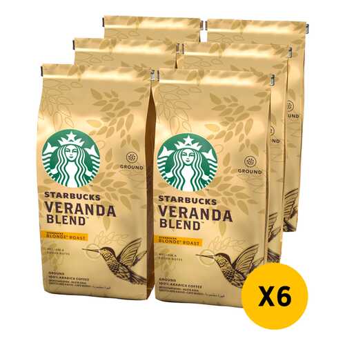 STARBUCKS Blonde Veranda кофе молотый 6 штук по 200г в Роснефть