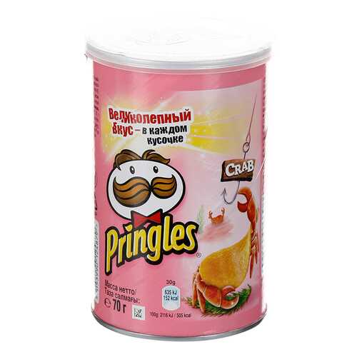 Чипсы Pringles картофельные со вкусом краба 70 г в Роснефть