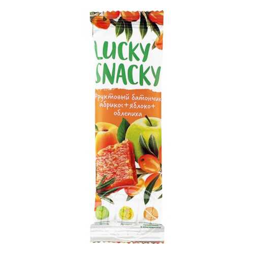 Батончик фруктовый Lucky Snacky с абрикосом яблоком и облепихой в Роснефть