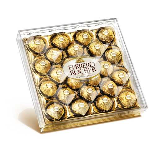 Конфеты Ferrero Rocher хрустящие с лесным орехом 300 г в Роснефть