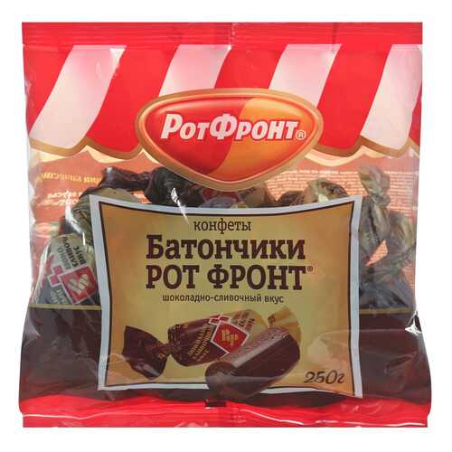 Конфеты Рот Фронт батончики шоколадно-сливочный вкус 250 г в Роснефть