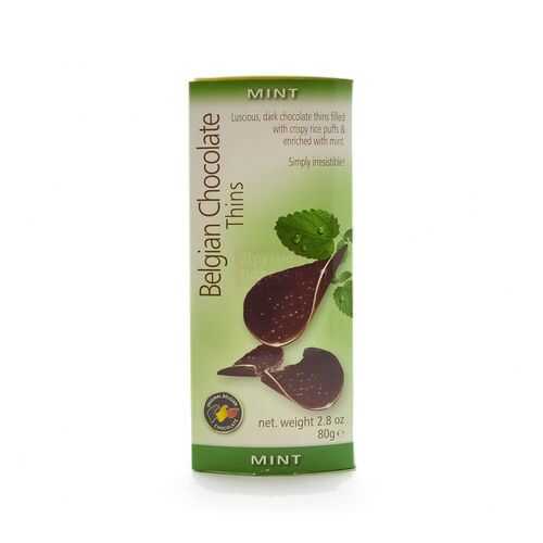 Шоколад BELGIAN CHOCOLATE Thins Mint 80г в Роснефть