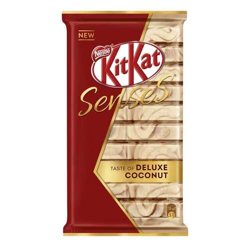 Шоколад белый и молочный Kit-Kat senses taste of deluxe coconut с хрустящей вафлей 112 г в Роснефть