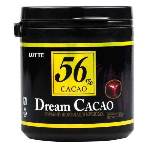 Шоколад горький Lotte dream cacao 56% в кубиках 106 г в Роснефть