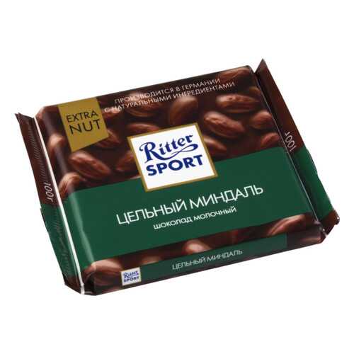 Шоколад молочный Ritter Sport extra nut цельный миндаль 100 г в Роснефть