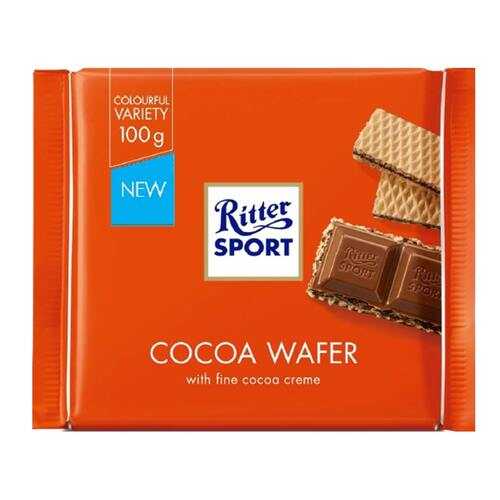 Шоколад Ritter Sport Молочный с начинкой какао и вафли 100г в Роснефть