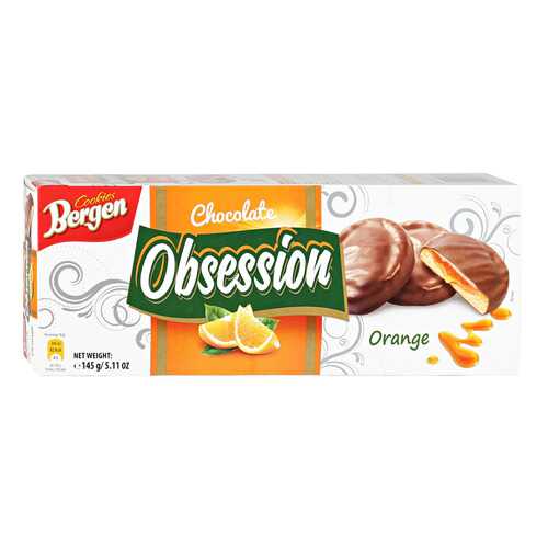 Печенье BERGEN Obsession Orange 145г в Роснефть