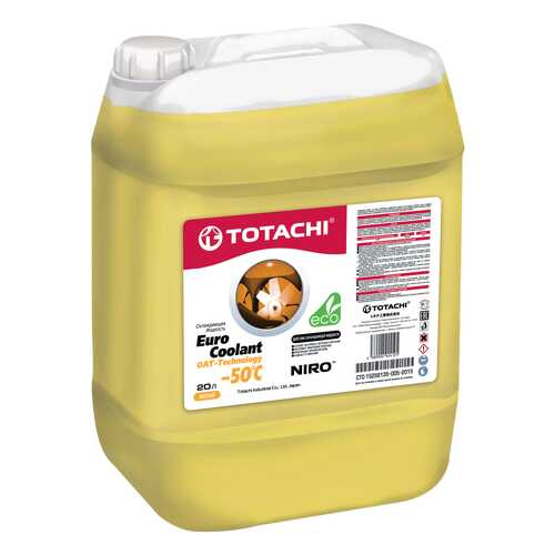 Охлаждающая жидкость TOTACHI NIRO EURO COOLANT OAT - Technology -50 C, 20л в Роснефть