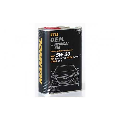 7713 MANNOL O.E.M. for KOREAN CARS 5W-30 1 л. (Metal) Синтетическое моторное масло 5W30 в Роснефть