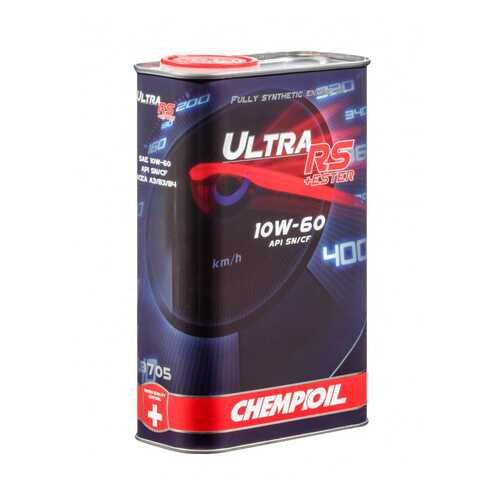 9705 CHEMPIOIL ULTRA RS+ESTER 10W-60 4 л. (metal) синтетическое моторное масло 10W60 в Роснефть