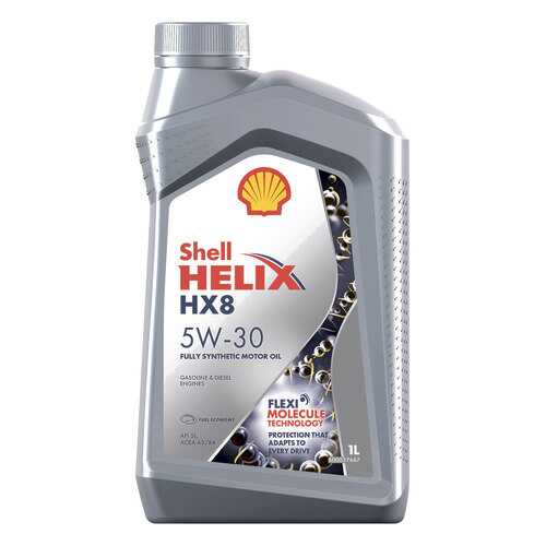 Масло моторное синтетическое Shell Helix HX8 Synthetic 5W-30 (1л) 550046372 в Роснефть