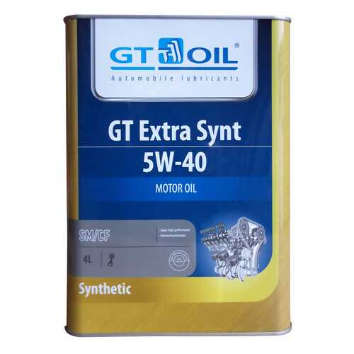 Моторное масло GT-Oil Extra Synt 5W-40 4л в Роснефть