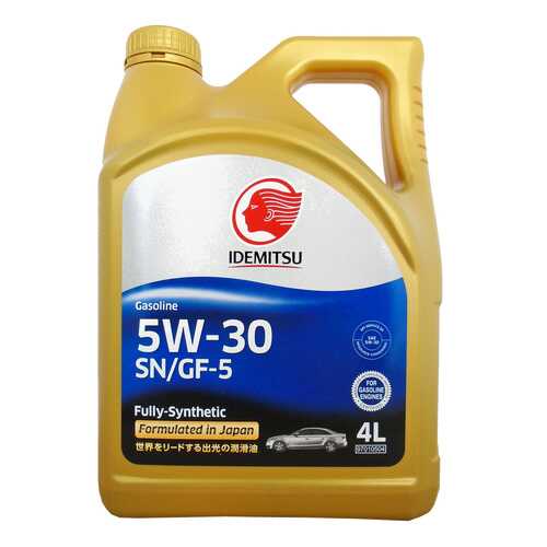 Моторное масло Idemitsu Gasoline Fully-Sinthetic 5W-30 4л в Роснефть