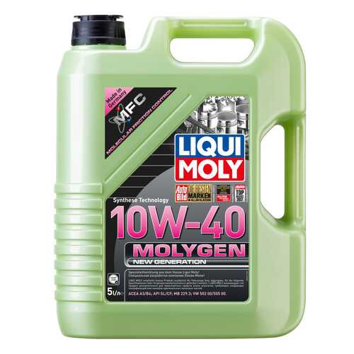 Моторное масло Liqui moly Molygen New Generation 10W-40 5л в Роснефть