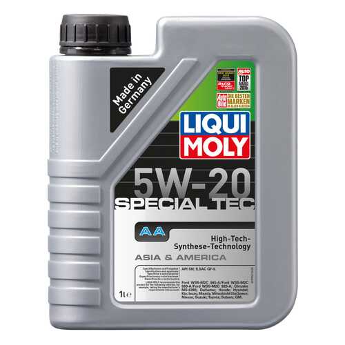 Моторное масло Liqui moly Special Tec AA 5W-20 1л в Роснефть