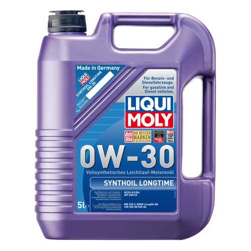 Моторное масло Liqui moly Synthoil Longtime 0W-30 5л в Роснефть