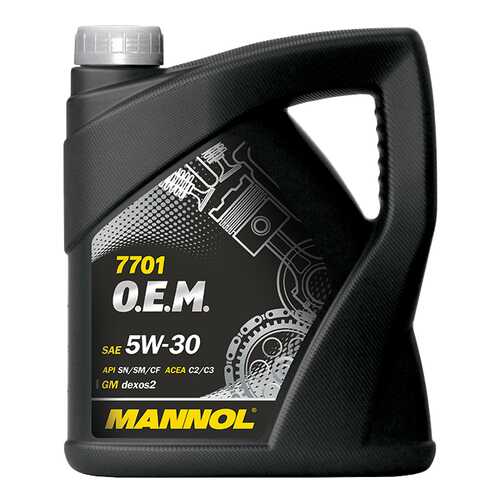 Моторное масло Mannol 7701 O.E.M. 5W-30 4л в Роснефть