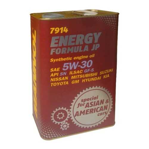 Моторное масло Mannol Energy Formula JP 5W-30 4л в Роснефть