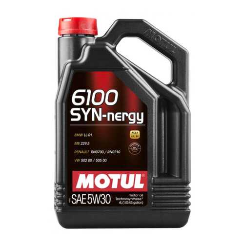 Моторное масло Motul 6100 SYN-NERGY 5W-30 4л в Роснефть