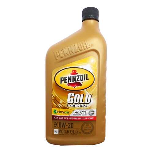 Моторное масло Pennzoil Gold Synthetic Blend SAE 0W-20 0,946л в Роснефть