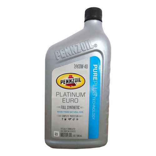 Моторное масло Pennzoil Platinum Euro 0w-40 0,946л в Роснефть