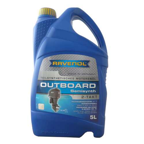 Моторное масло Ravenol Outboardoel 2T teilsynth 5W-30 5л в Роснефть